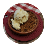 La Competencia Crumble de Temporada: Al horno y acompañado de helado de vainilla artesanal  